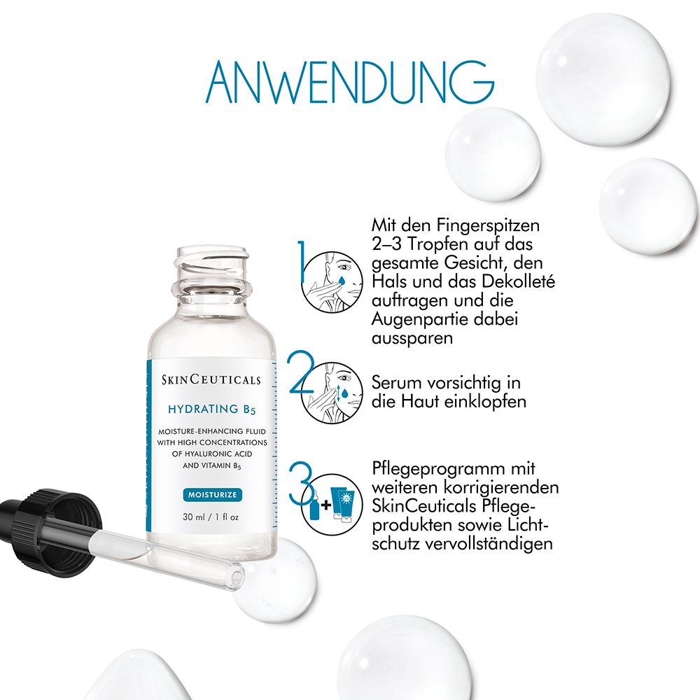 SkinCeuticals HYDRATING B5, antioxidatives Feuchtigkeitsserum mit Vitamin B5 und Hyaluronsäure