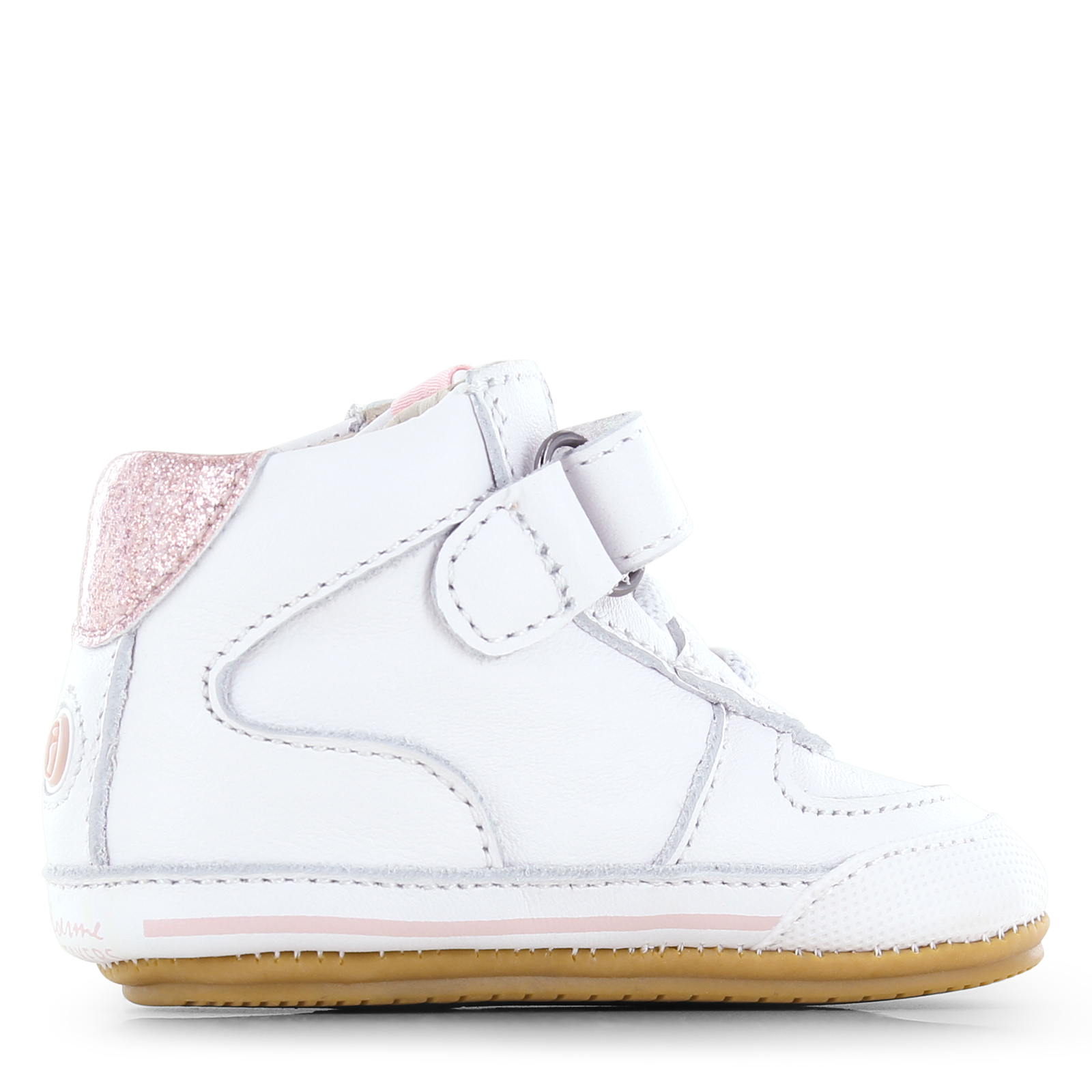 Shoesme wit-roze BABY-PROOF® schoentje Leer | Meisjes schoenen