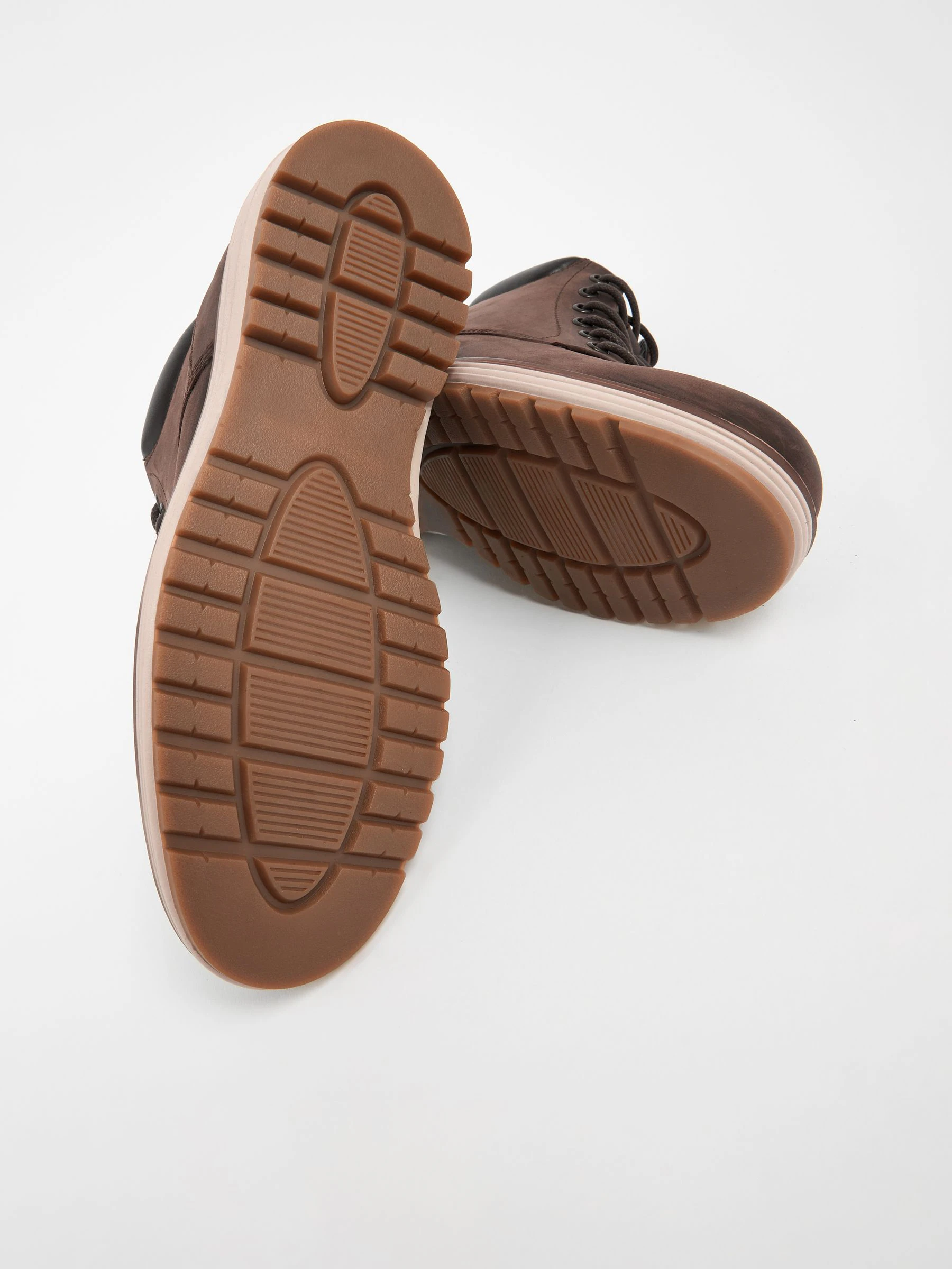 Bruin - Leren hoge schoenen