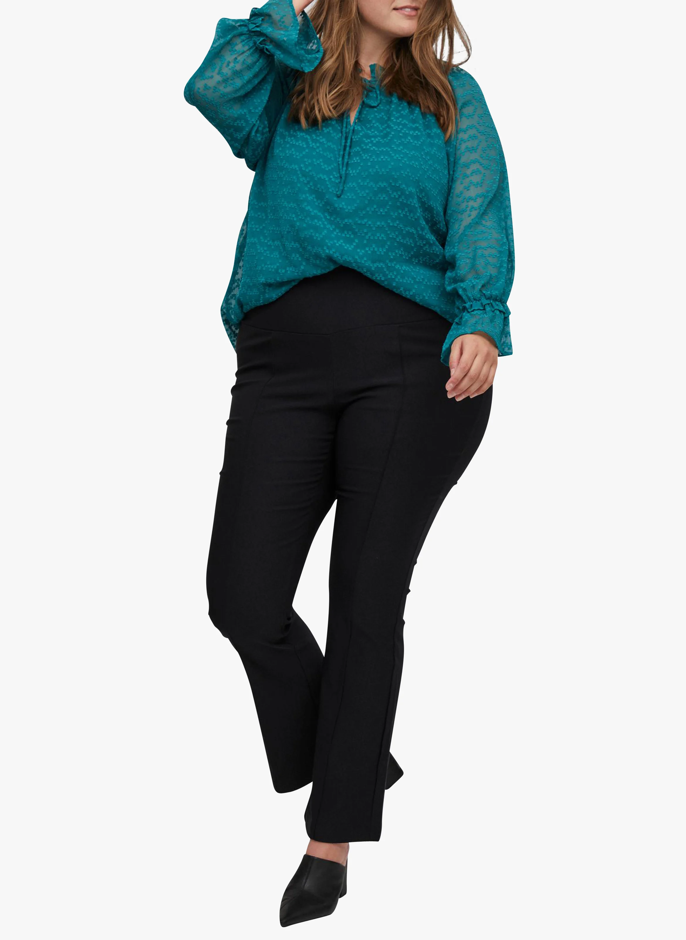 Pantalon droit coupe droite| Noir