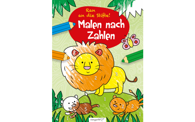 Kangaroo Kinderbücher Malen nach Zahlen - Löwe