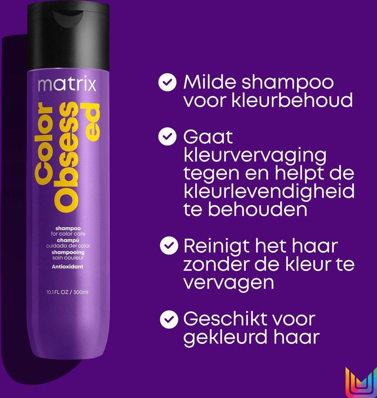Matrix - Color Obsessed Shampoo - Reinigt en Beschermt Gekleurd Haar - 300ml