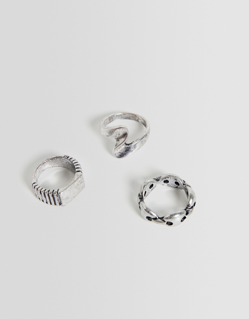 Conjunto de 3 anéis de detalhe para pratos