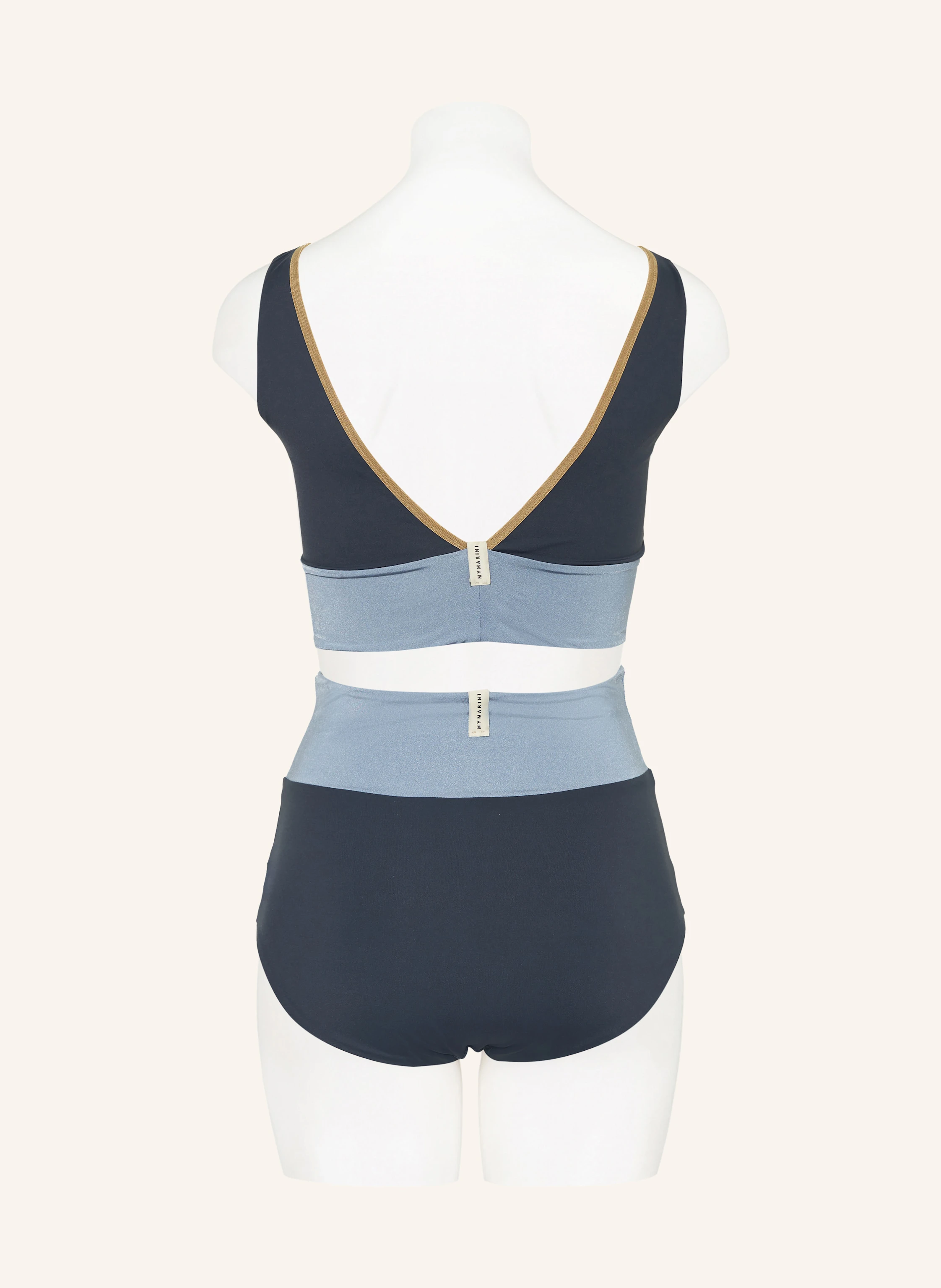 MYMARINI Bustier-Bikini-Top YOGA TOP SHINE zum Wenden mit UV-Schutz 50+