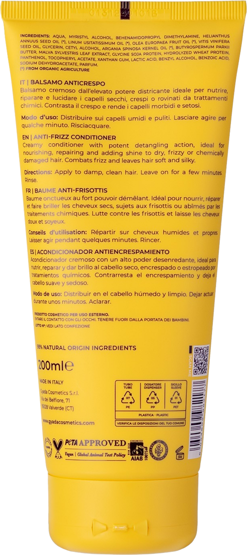 GYADA Cosmetics  Anti-Frizz-Spülung, 200 ml
