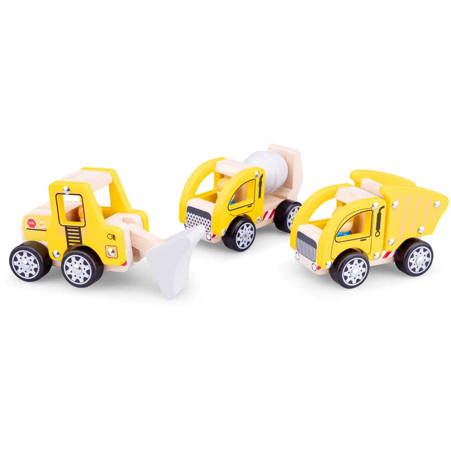 New Classic Toys Baufahrzeuge Set - 3 Fahrzeuge