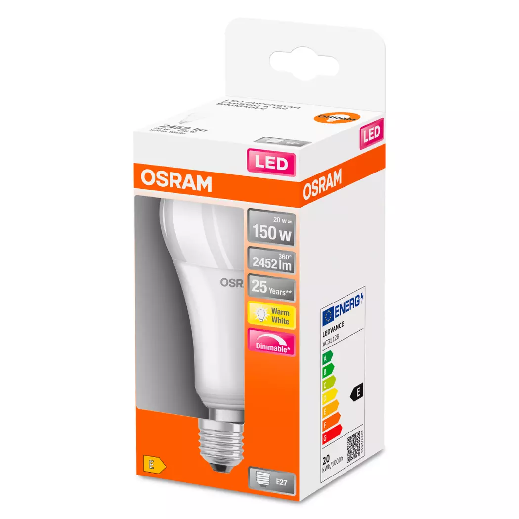 LED-Kolben matt E27/ 21Watt/ Energie E