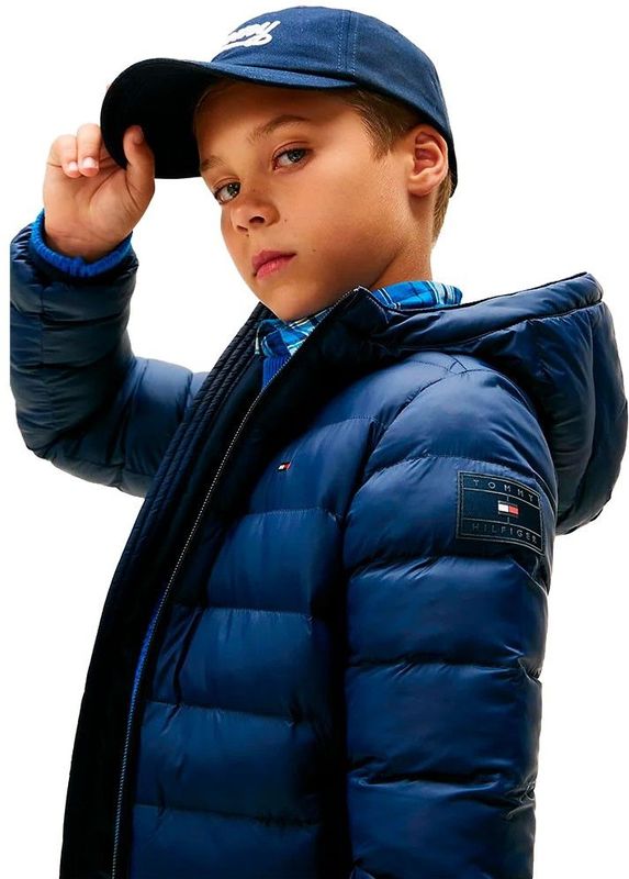 Tommy Hilfiger - Gewatteerde Jas - Donkerblauw