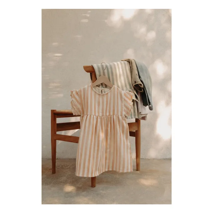 Studio Bohème Robe Cousine Rayée | Rose