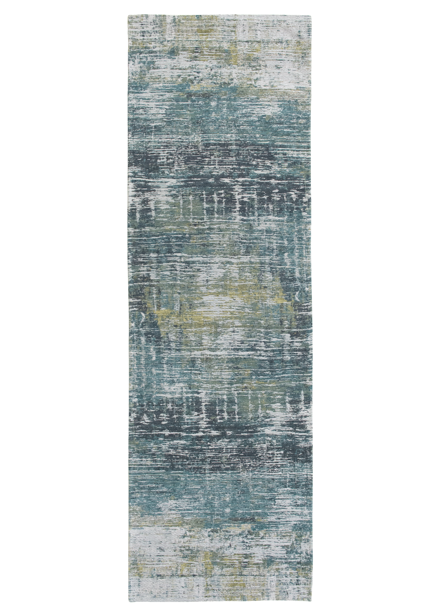 Ecorugs vloerkleed Streaks blauw 80x250 cm