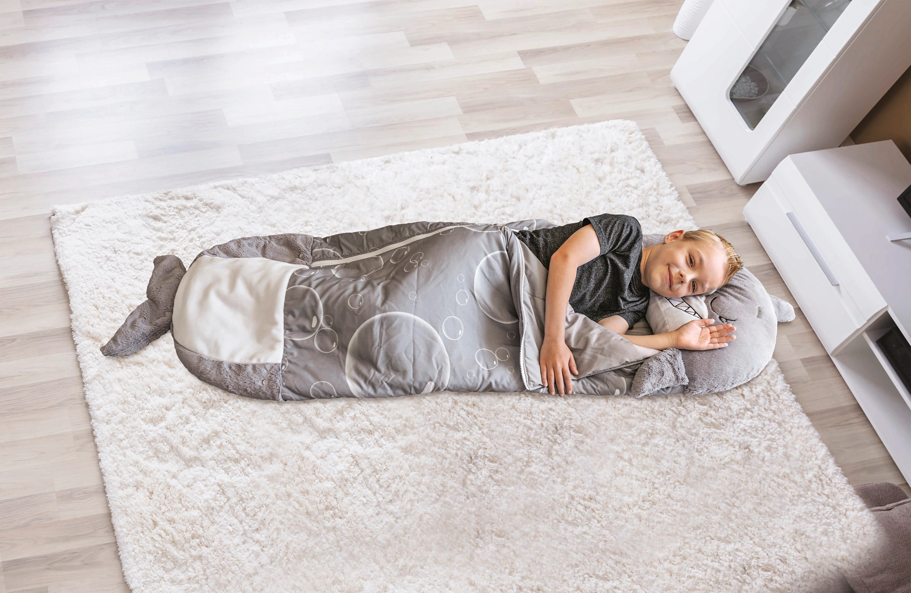 Happy Nappers Hai, grau Medium (Motiv: Hai)