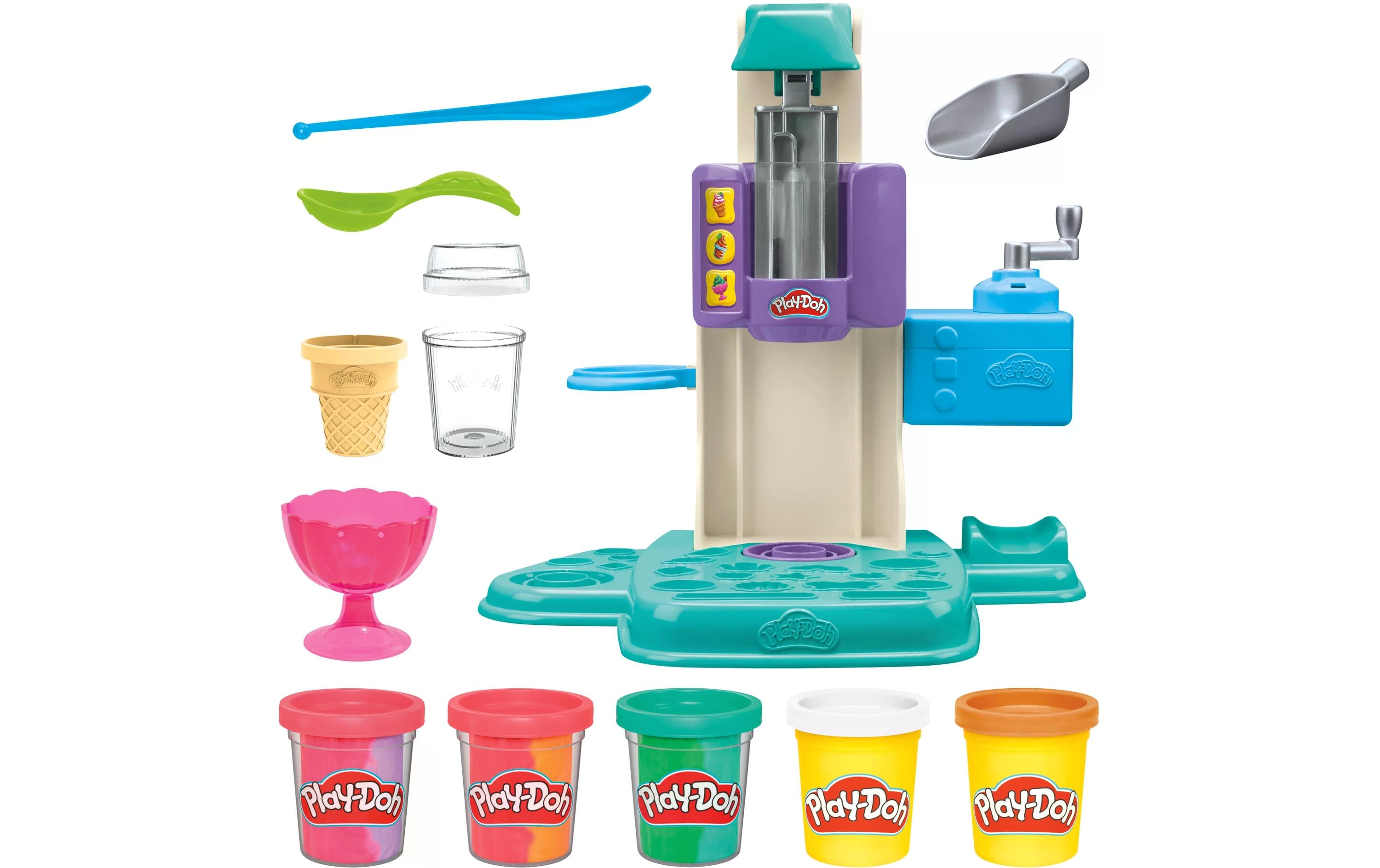 Knetspielzeug Regenbogen-EismaschineFarbenfrohes Eismaschinen-Spielset