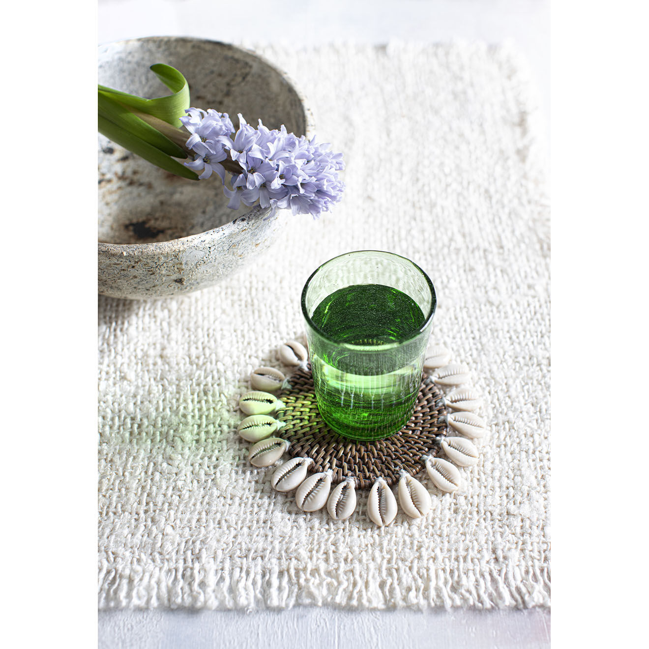 Bazar Bizar 4 Sets de table Oh My Gee crème - 50x35 cm