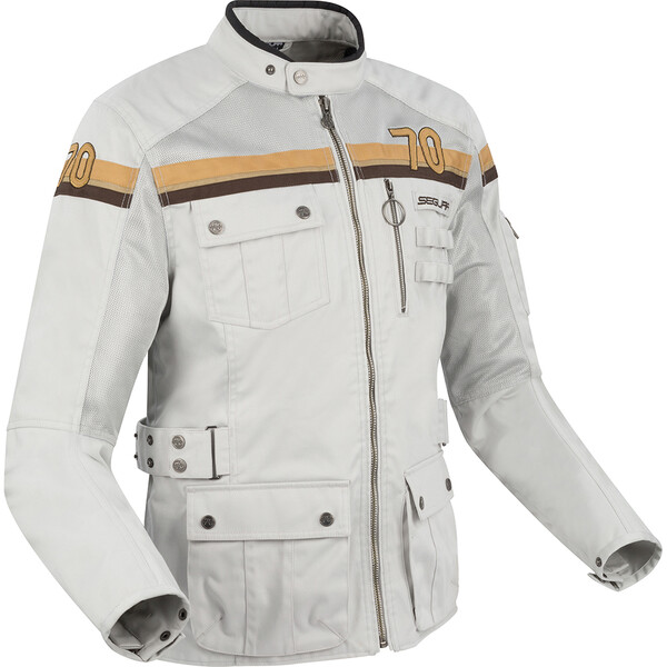 Segura - Blouson Mojo Gris Clair / Marron