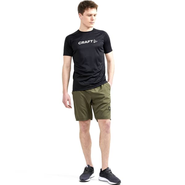 T-shirt running CRAFT CORE ESSENCE LOGO TEE BLACK