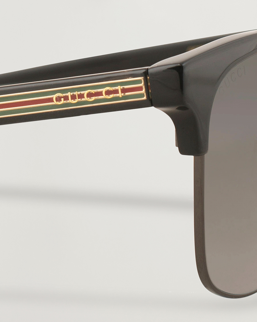 Gucci GG0382S Sunglasses Black/Grey