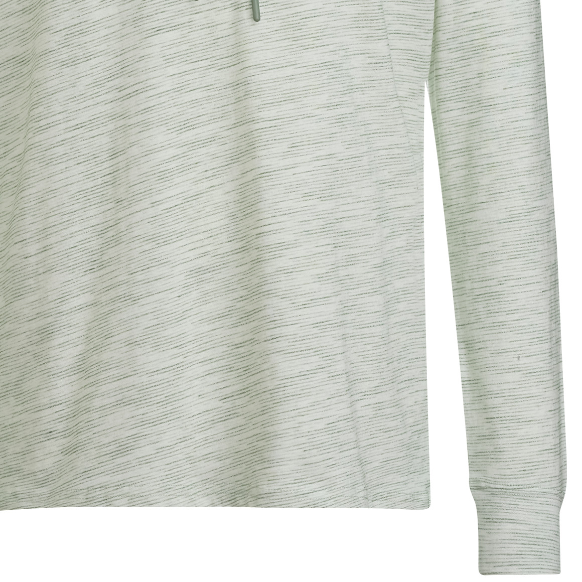 VanVaan Denim Herren Langarmshirt mit Schalkragen grün / creme