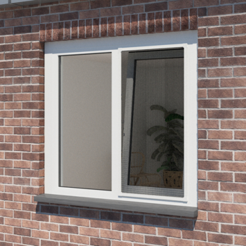 Livn vast horraam Basic wit 100x120 cm