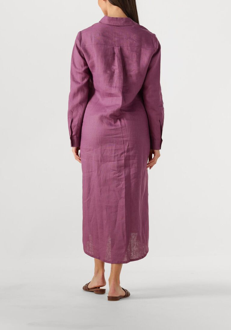 paarse resort finest maxi jurk shirt dress