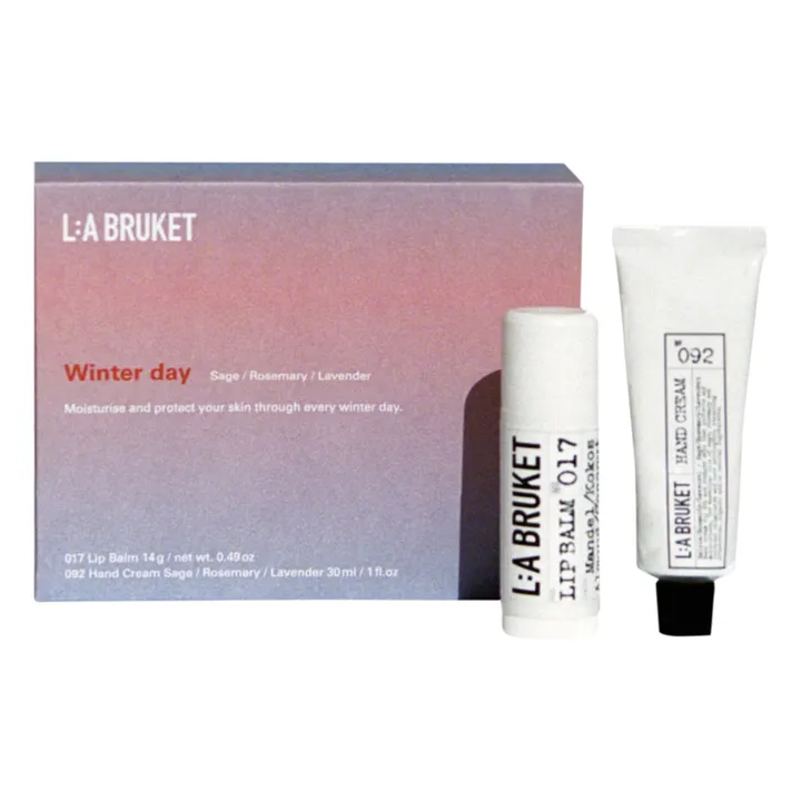 L:A BRUKET Coffret Winter Day duo lèvres & mains 017 & 092