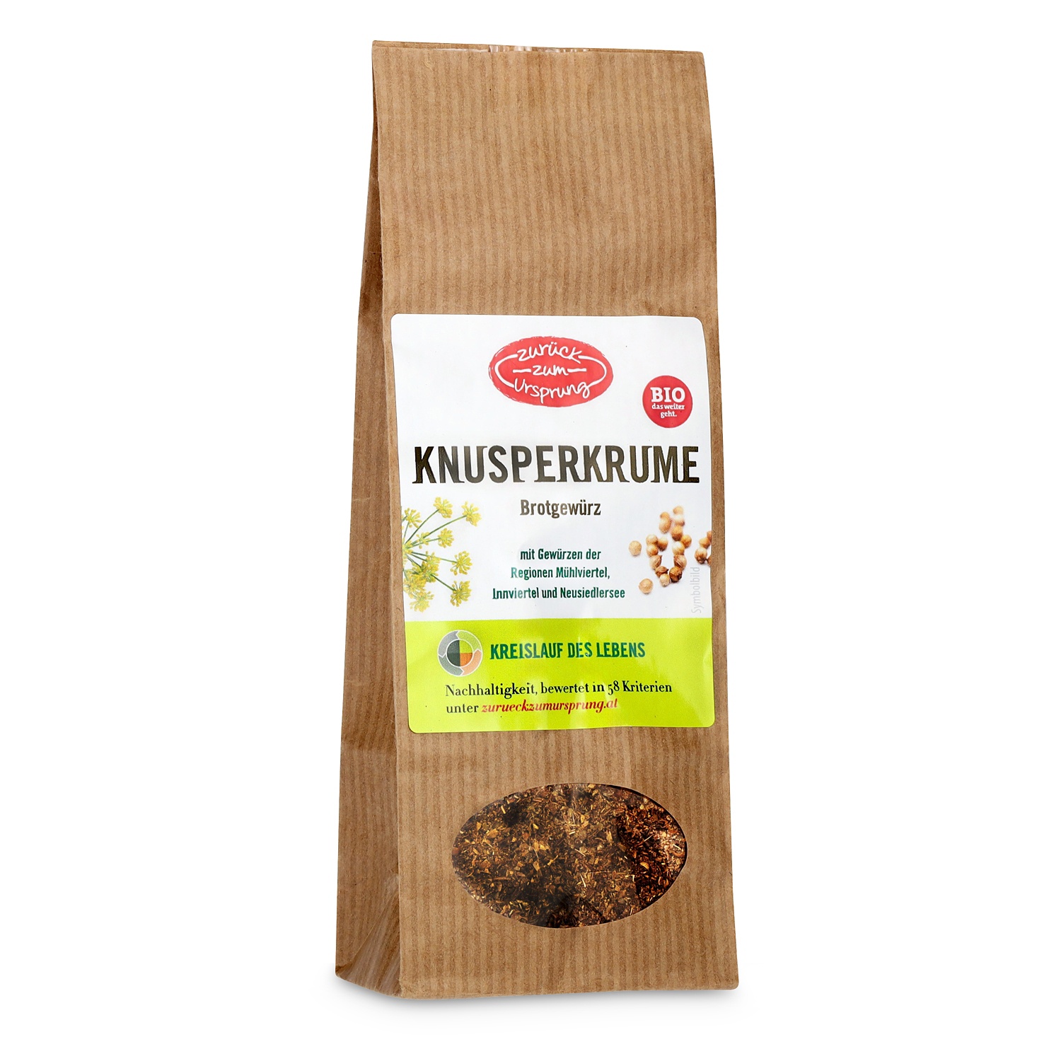 ZURÜCK ZUM URSPRUNG BIO-Gewürze, Brotgewürz 65 g