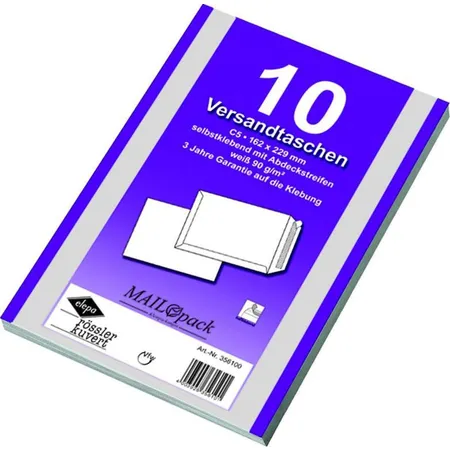 MAILmedia Versandtaschen haftklebend, DIN C5, weiß, 30 Stück