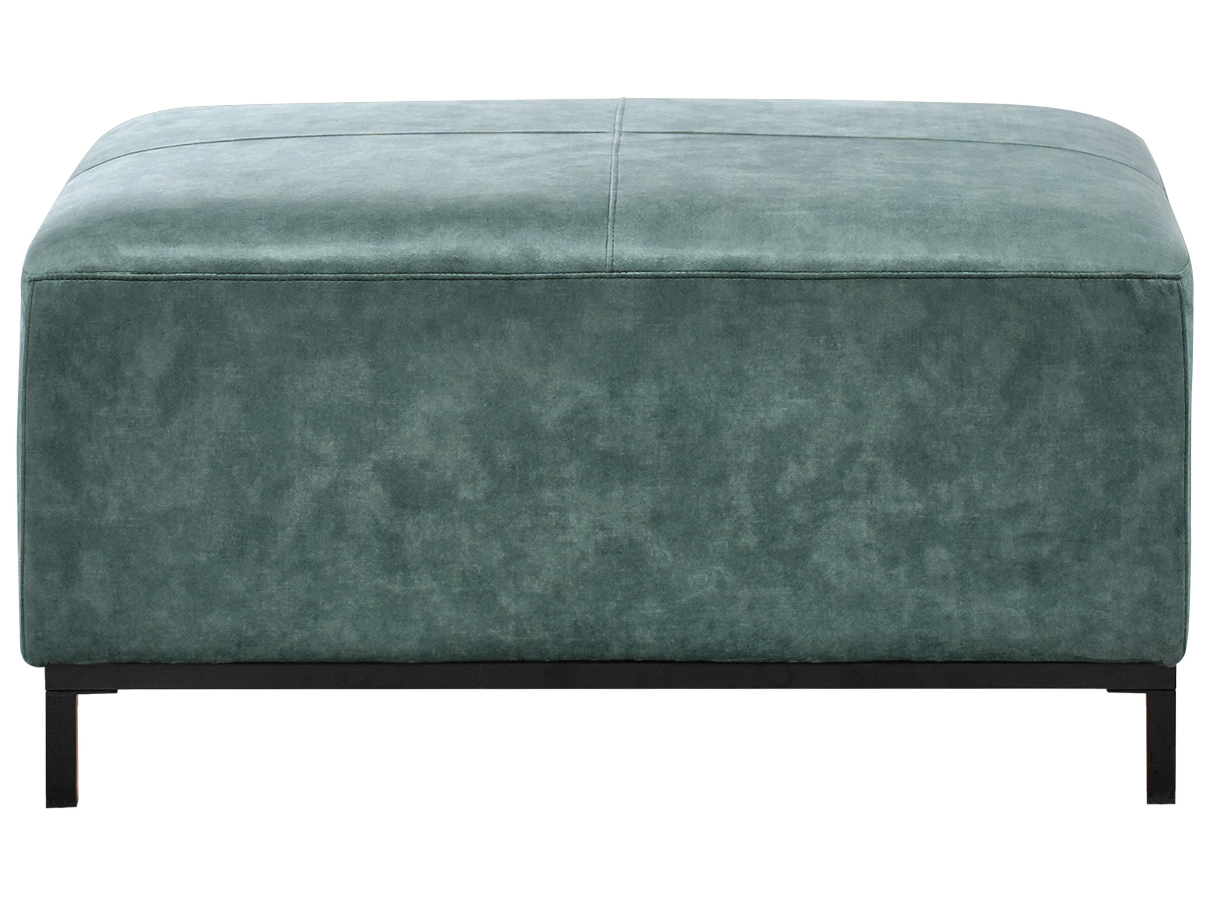 Ottomaan OSLO Fluweel Groenblauw