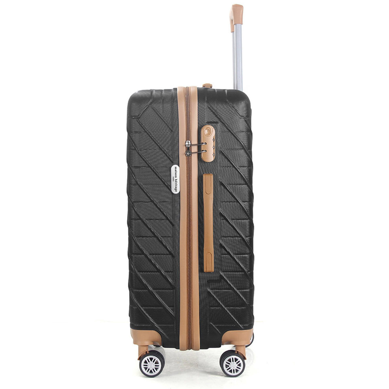 Maison Héritage Valise Moyen Séjour 4 roues doubles Saint-Germain 65 cm noire