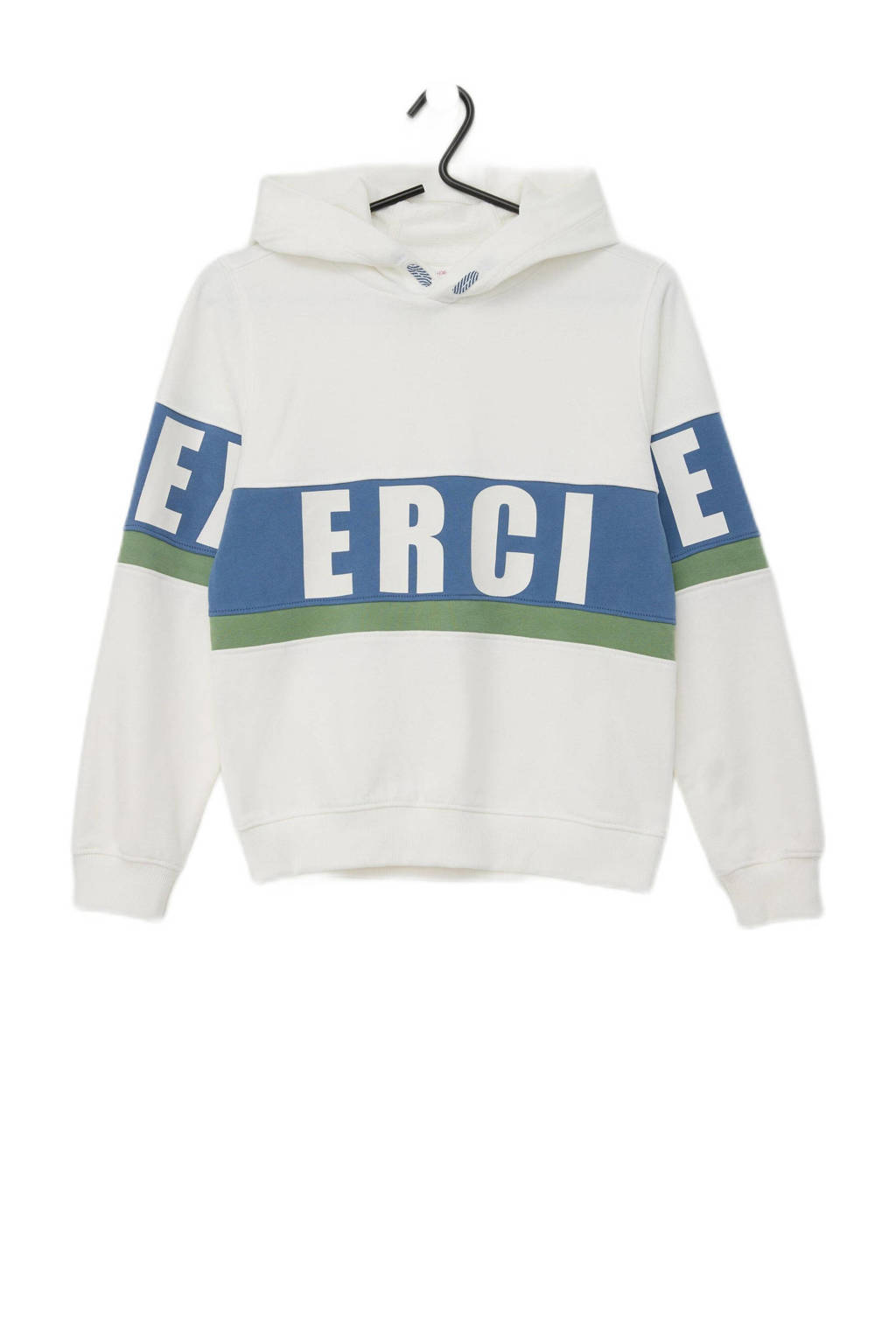 s.Oliver hoodie met tekst wit