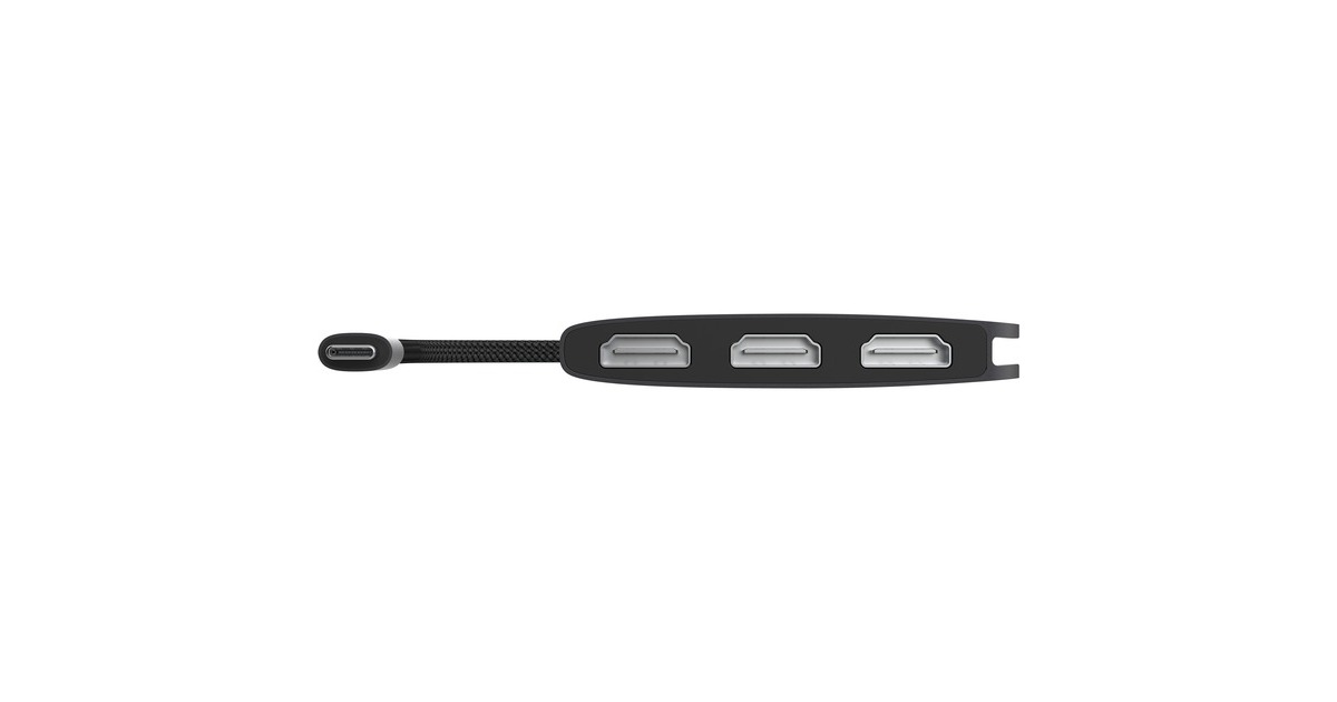 SitecomUSB-C naar Triple HDMI adapter  (Grijs)
