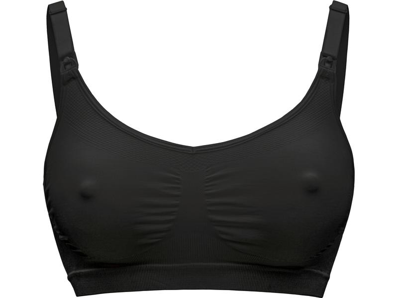 MEDELA Still-BH Keep Cool Schwarz XXL Atmungsaktiver Schwangerschafts- und Still-BH