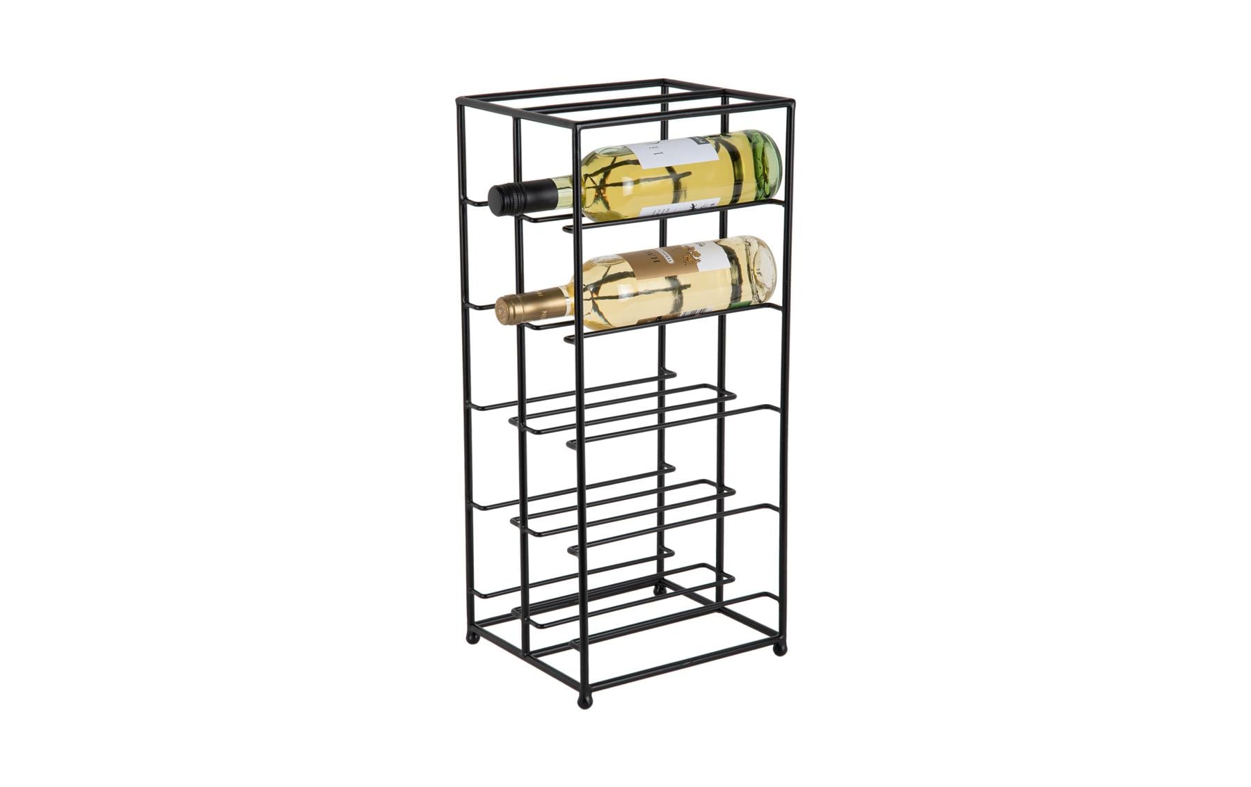 Weinregal Duo Floor 57 x 25 cm, SchwarzWeinflaschenhalter