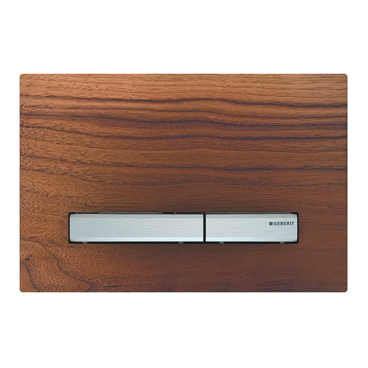 Geberit Sigma 50 Square drukplaat Amerikaanse noten met chromen knoppen