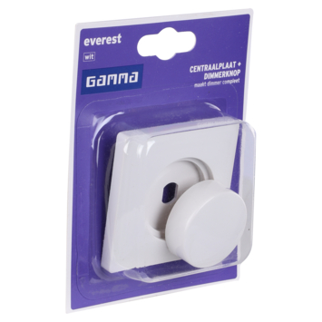 GAMMA Everest Centraalplaat Dimmer Wit