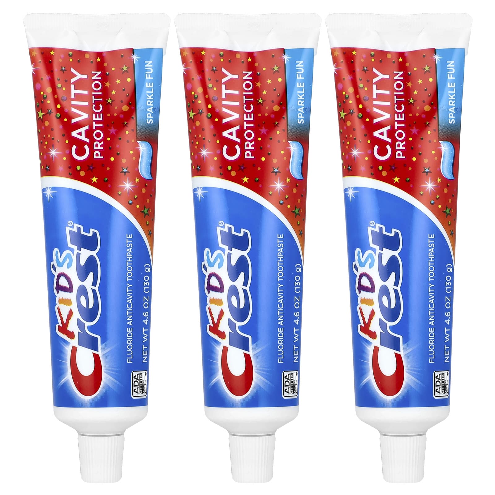 Crest, Kinderen, bescherming tegen gaatjes, fluoride tandpasta tegen gaatjes, sprankelend plezier, 130 g