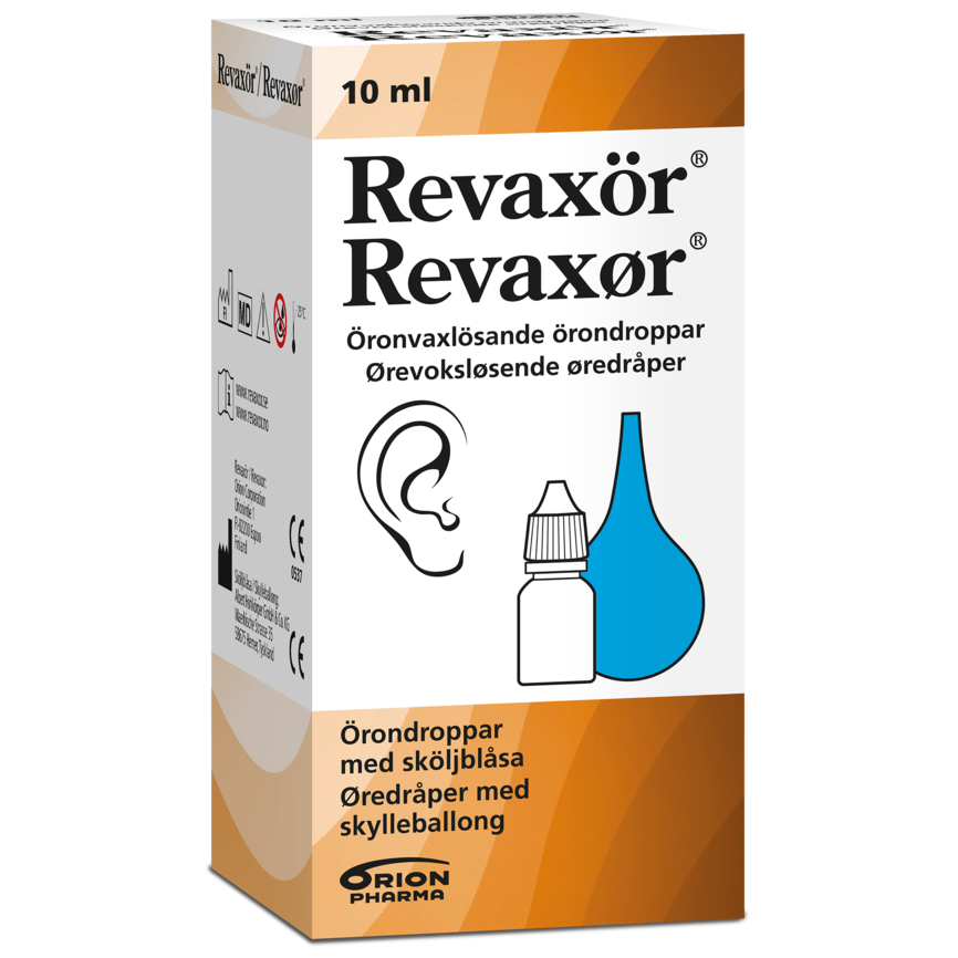 Revaxør m/ballong til øreskylling 10 ml