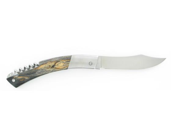 Le Thiers 2 pièces Bouleau de Norvège stabilisé Couteau de poche Le Thiers par Cognet Douk Douk