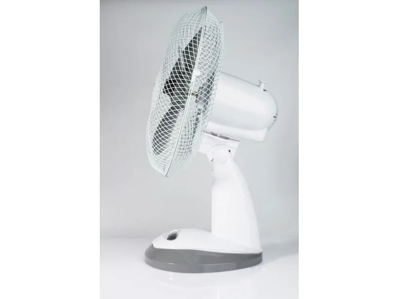 [OUTLET] - Skrivebordsventilator HVID 30cm