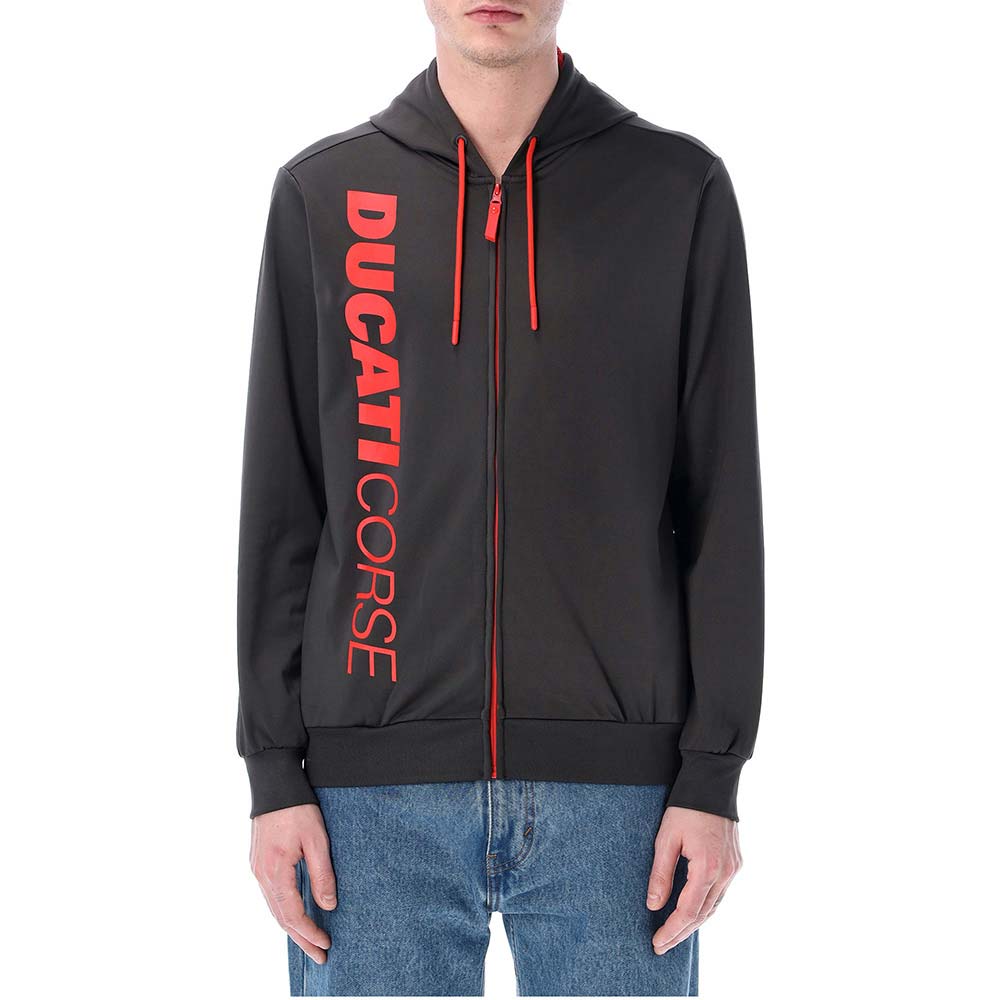 ducati racing - Sweat zippé à capuche Active Technical Anthracite / Rouge