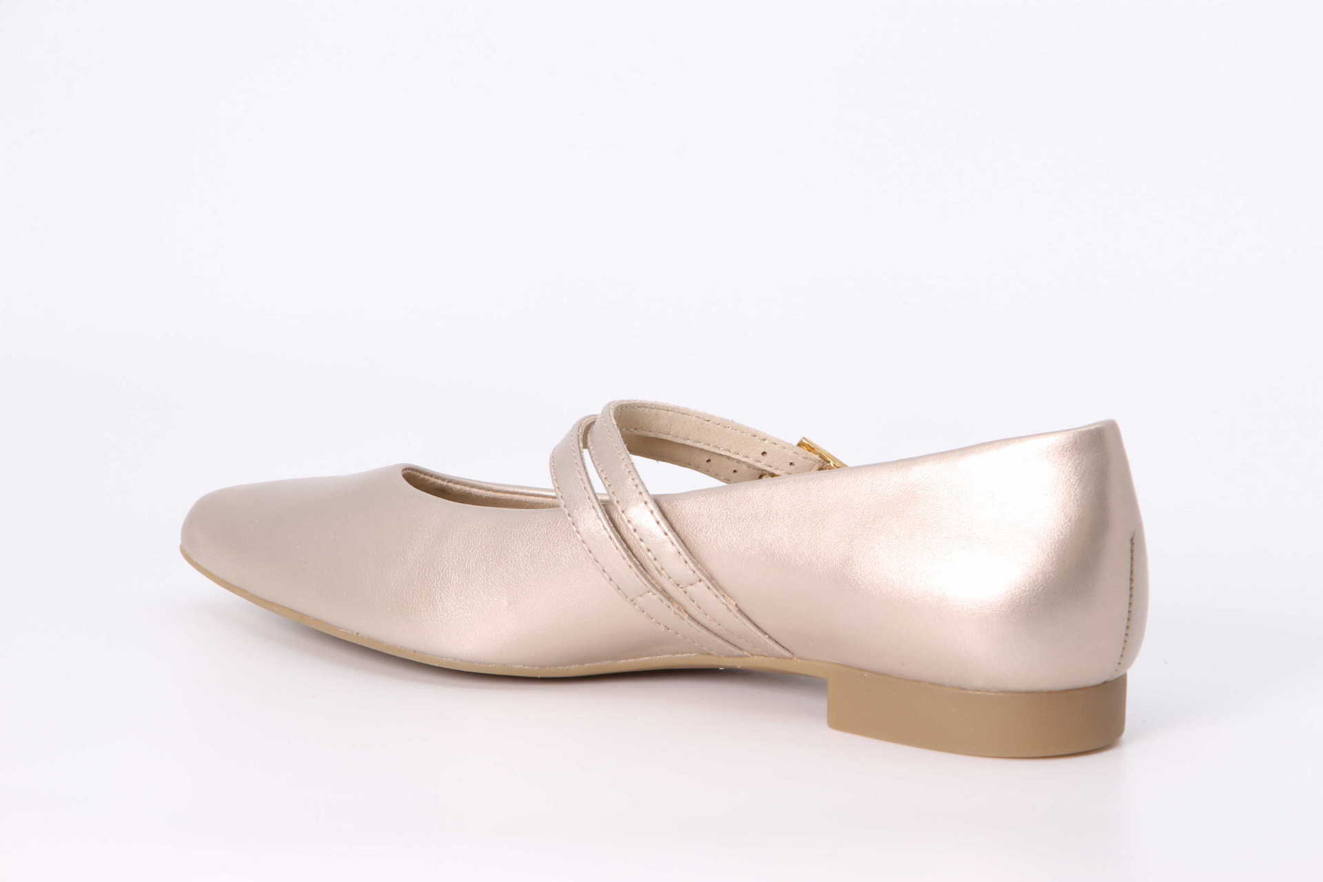 Paul Green Riemchen-Ballerina metallic shell