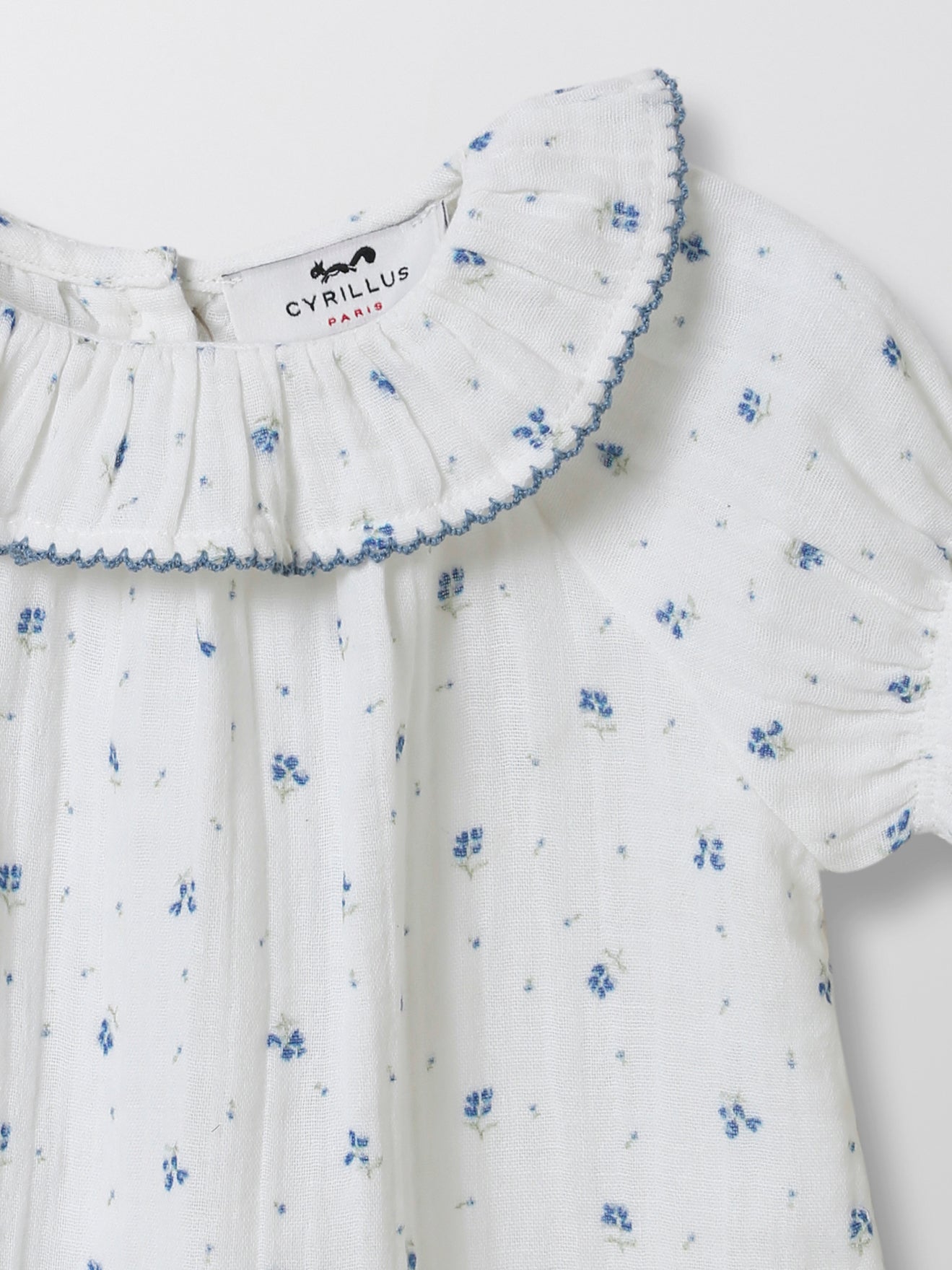 Blouse Bébé imprimé bleuets