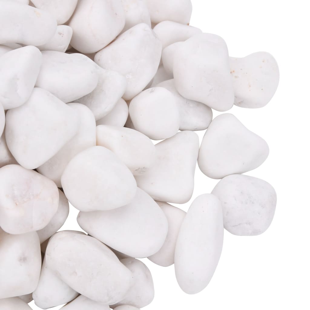 Galets polis 25 kg blanc 2-5 cm
