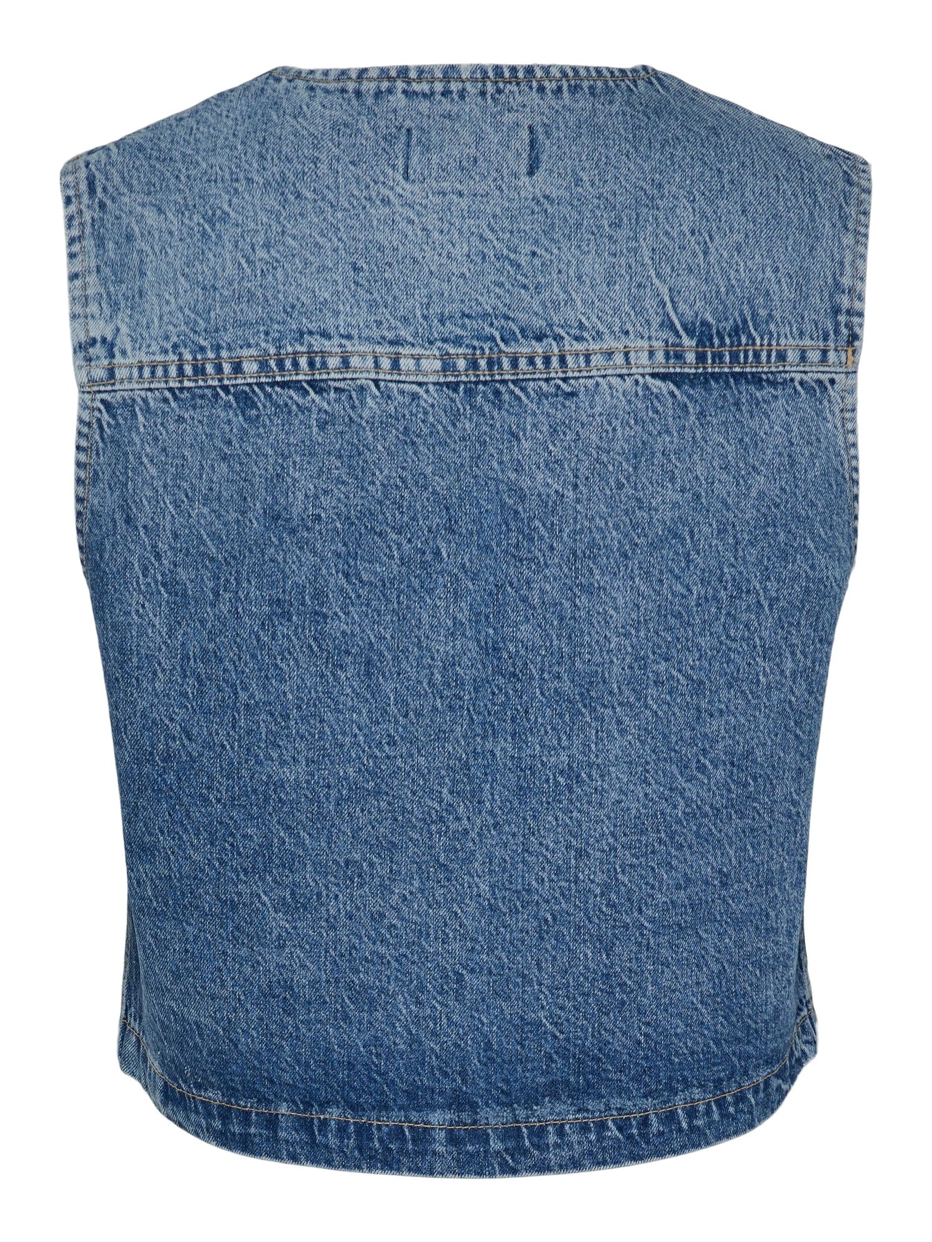 Pieces Pcalma Denim Vest 4560472 medium blue denim 1