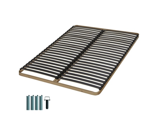 EBAC - Sommier 120 x 190 Sommier + jeu de pieds 120x190 c224 2x24 lattes