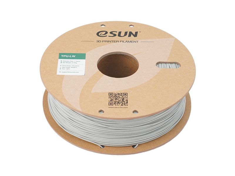 eSun Filament TPU LW Grau 1.75 mm 1 kg Leichtgewicht TPU Filament