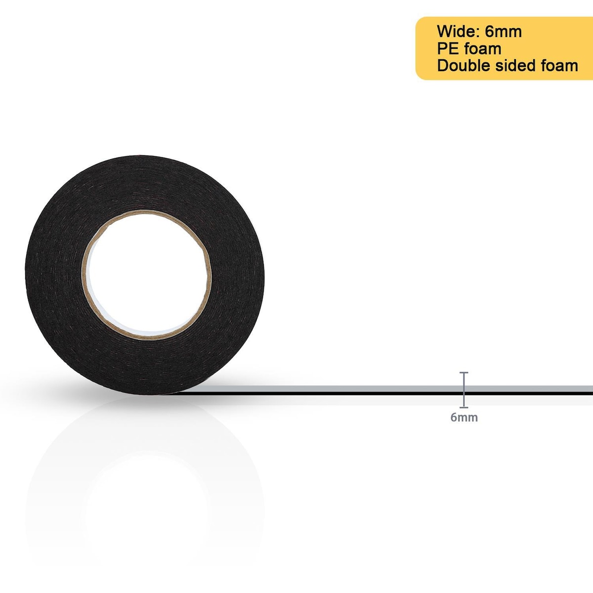 Dobbeltsidig selvklebende tape (6mmx30m)