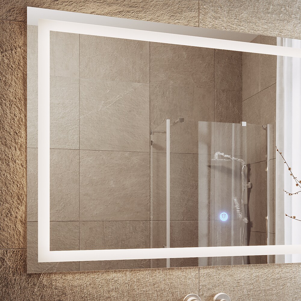 Vicco Badspiegel Wandspiegel LED-Spiegel Viola 110x70 cm Spiegel Badezimmer