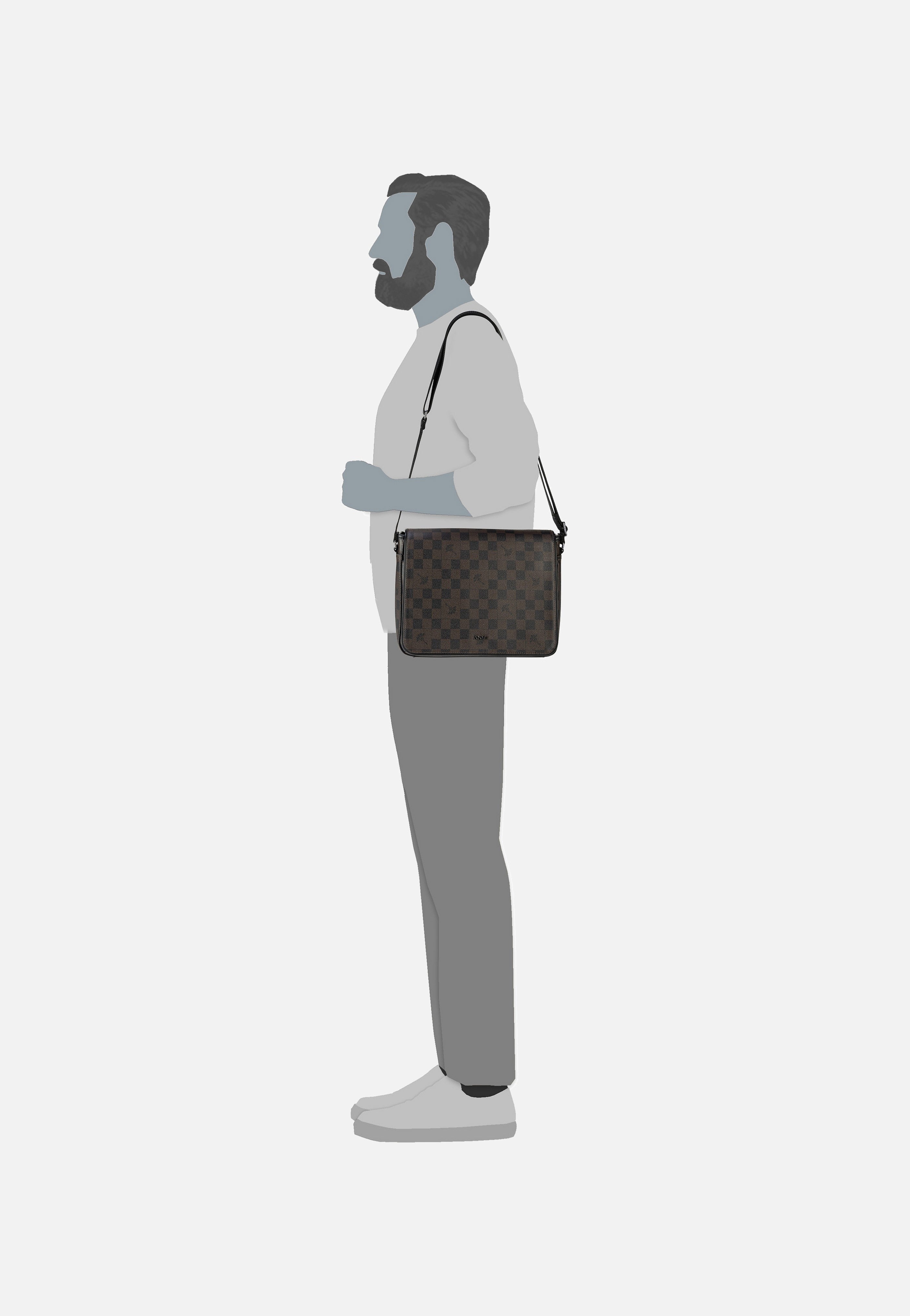 Cortina Piazza Nevio MHZ Seal Brown - Messenger Bag