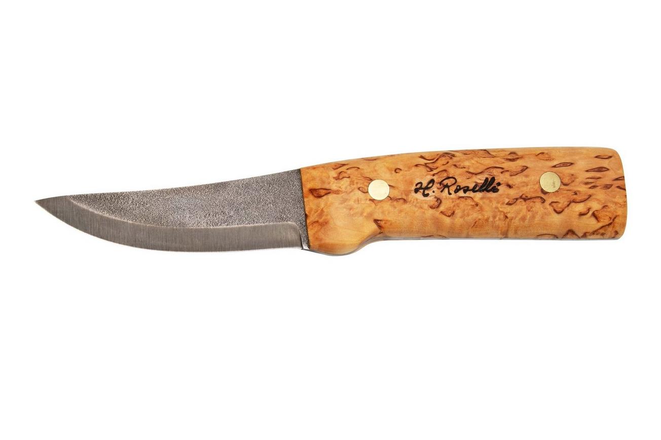 Roselli Hunting Knife R100F Full Tang, leather sheath, jachtmes