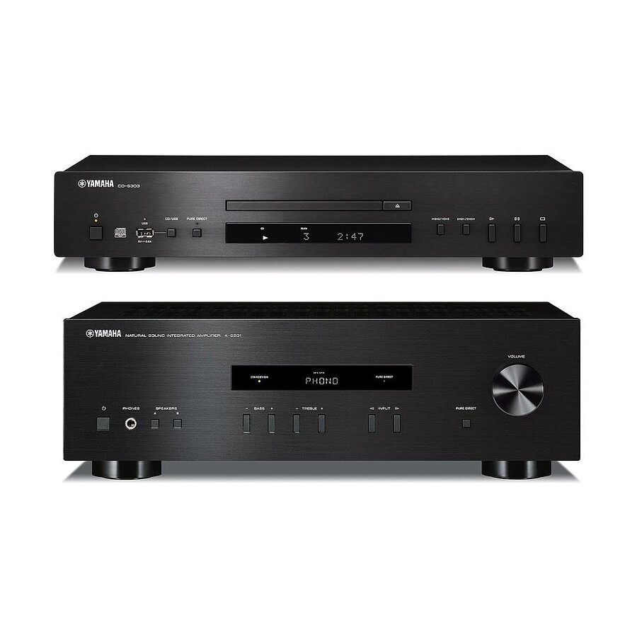 Yamaha A-S201 Noir + CD-S303 Noir